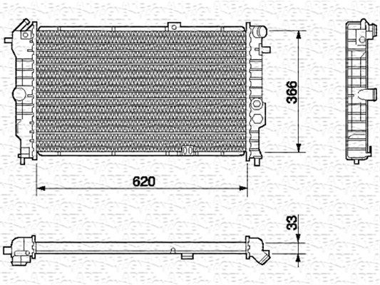 MAGNETI MARELLI Radiaator,mootorijahutus 350213591000